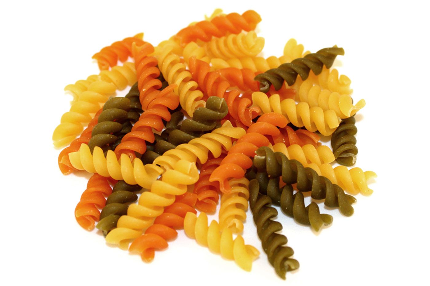 Rotini / Fusilli, Thick (Rainbow / Tri-Color)